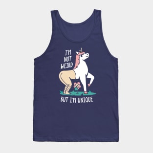 Half Human Half Unicorn (Dark Version) Tank Top